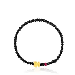 TOUS - Pulsera de oro con espinelas y rubí