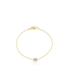 TOUS - Pulsera Oso De Oro Nácar Xxs