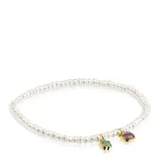 TOUS - Pulsera De Perlas Plata Vermeil