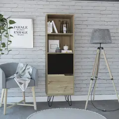 TUHOME - Librero Audra Duna Wengue