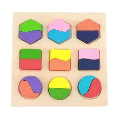 HANDSTOYS - Rompecabezas Figuras Geométricas Mitad