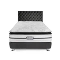 BEAUTYREST SIMMONS - Dormitorio Platinum Lord 2 Plz + 2 Almohadas