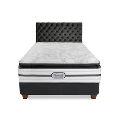 BEAUTYREST SIMMONS - Dormitorio Platinum Lord Queen + 2 Almohadas