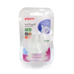 PIGEON - Tetina Peristáltica Boca Ancha Lll X2 Unidades