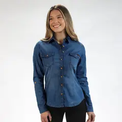 FORDAN JEANS - Camisa Denim Mujer