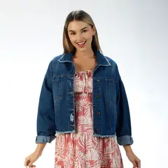 FORDAN JEANS - Casaca Jean Mujer