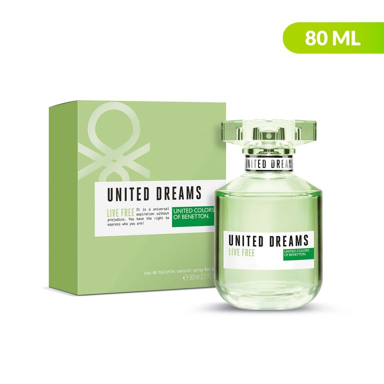 United Dreams Live Free EDT 80 ml BEN Mujer