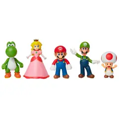 NINTENDO - Pack x5 Figuras Muñecos 6.5 cm