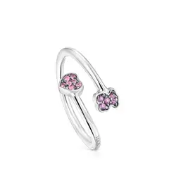 TOUS - Anillo Plata Zafiros Amatistas