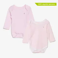 YAMP - Body Bebé niña Pack x2 Algodón