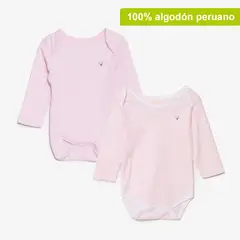 YAMP - Body Bebé niña Pack x2 Algodón