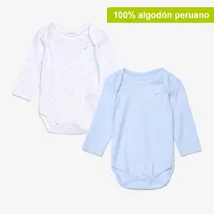 YAMP - Body Bebé Niño Pack X2 Algodón