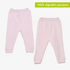 YAMP - Pantalón Bebé Niña Pack X2 Algodón