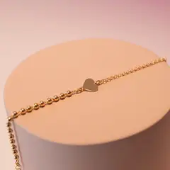 ADRIA - Pulsera Moira Plata En Amarillo Mujer