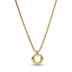 PANDORA - Collar collier y colgante I-D Signature Oro 14K
