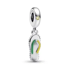 PANDORA - Charm colgante Flip Flop Plata Esterlina