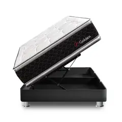 FORLI - Cama Boxet Golden 2 Plz + 2 Almohadas Viscoelásticas + Protector