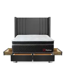 FORLI - Dormitorio con Cajones Platinium De Luxe Queen