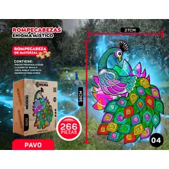 GENERICO - Rompecabezas Pavo Místico 266 Piezas