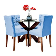HOME PREMIUM - Juego de Comedor 4 Sillas Nairobi