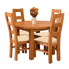 HOME PREMIUM - Juego de Comedor 4 Sillas Silvia