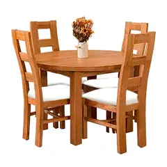 HOME PREMIUM - Juego de Comedor 4 Sillas Silvia