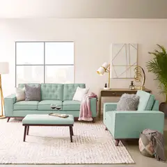 HOME PREMIUM - Juego de Sala 3-1 + Banqueta Kloe