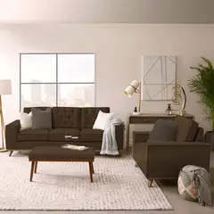 HOME PREMIUM - Juego de Sala 3-1 + Banqueta Kloe