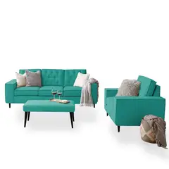 HOME PREMIUM - Juego de Sala 3-1 + Banqueta Kalhes