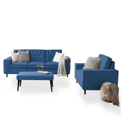 HOME PREMIUM - Juego de Sala 3-1 + Banqueta Kalhes