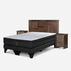 ROSEN - Dormitorio Europeo Tempo Dolce Queen + 2 Veladores