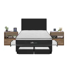 DROM - Dormitorio con Cajones Lugn 2Plz + 2 Veladores