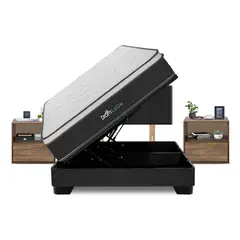 DROM - Dormitorio Boxet Lugn Queen + 2 Veladores