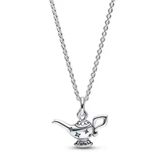 PANDORA - Collar estilo Collier con pendiente Lámpara mágica de Aladdín de Disney Mujer