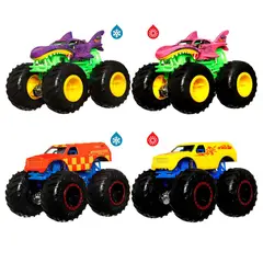 HOT WHEELS - Juguete Monster Trucks 1:64 Color Shifter Sorpresa Aleatorio