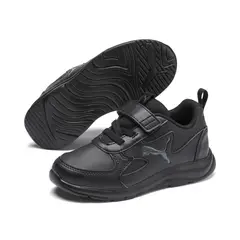PUMA - Zapatilla Escolar Fun Racer Negro Niño