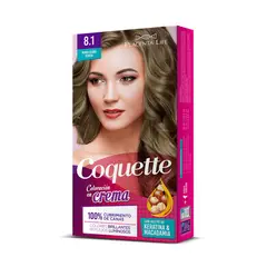 COQUETTE - Kit Tinte para Cabello 8.1 Rubio Claro Cenizo 1 Aplicación