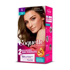 COQUETTE - Kit Tinte para Cabello 5 Castaño Claro 2 Aplicaciones