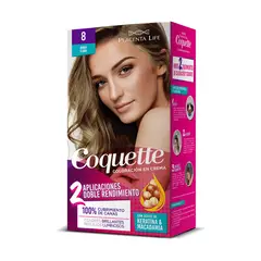 COQUETTE - Kit Tinte para Cabello 8 Rubio Claro 2 Aplicaciones