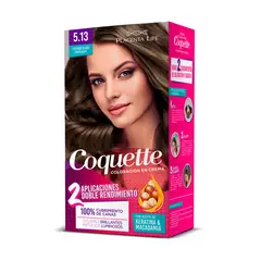 COQUETTE - Kit Tinte para Cabello 5.13 Castaño Claro Chocolate 2 Aplicaciones
