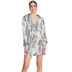 FINDING MAGNOLIA - Vestido Corto Casual Seda Mujer