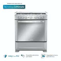 MABE - Cocina a Gas 76Cm 6 Hornillas Inox CMP7630FX0