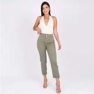JAROLA - Pantalón Baggy Algodón Mujer