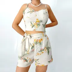 FORDAN JEANS - Enterizo Corto Mujer