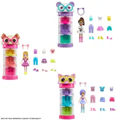 POLLY POCKET - Juguete Muñeca Tubo Moda Giratorio