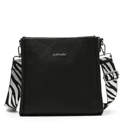 AMPHORA - Crossbody Mujer Zebre Negro