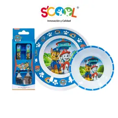 SCOOL - Set Vajilla De Melamine 3pz Paw Patrol H