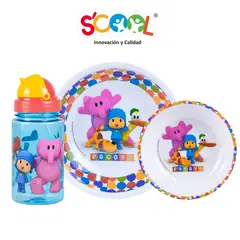 SCOOL - Set Vajilla De Melamine 3pz Pocoyo