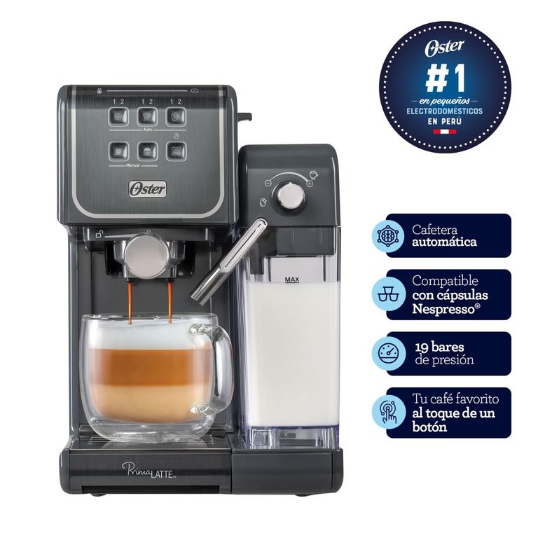 Cafetera Automática PrimaLatte Touch 19 bares