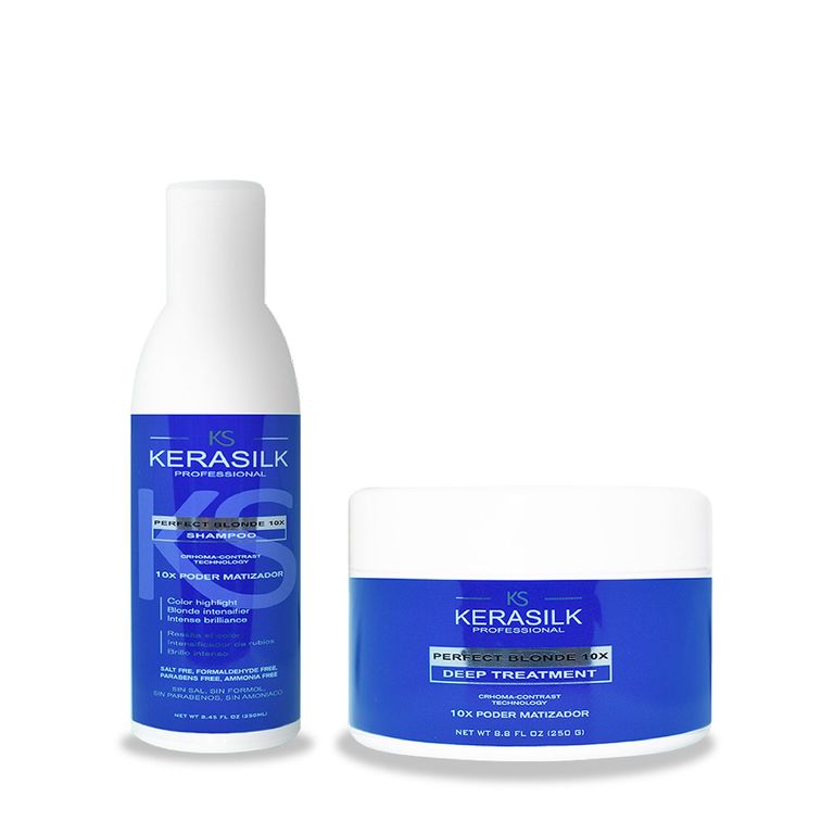Pack Matizador Azul Cabello Rubio Kerasilk Sh+Masc